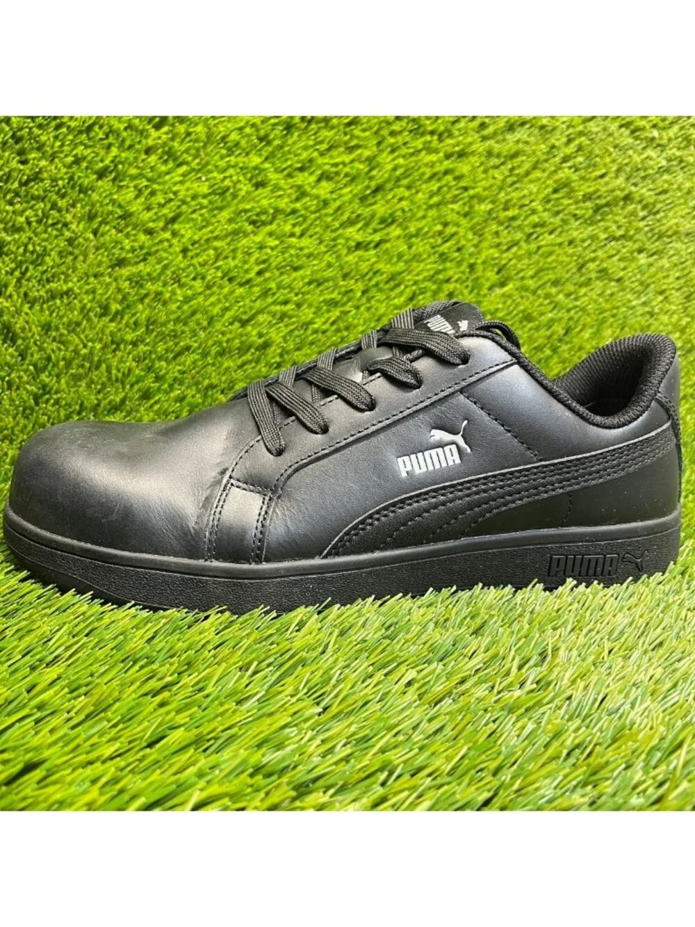 Puma Iconic Womens Size 9 Black Safety Composite Toe Work Shoes Sneakers